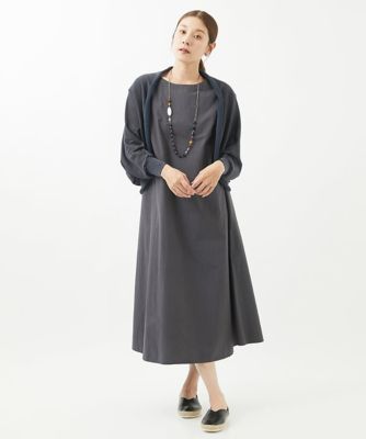 ［洗える］天竺ドレープニットカーディガン