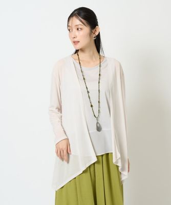洗える・日本製］強撚天竺カーディガン | GIANNI LO GIUDICE (Women