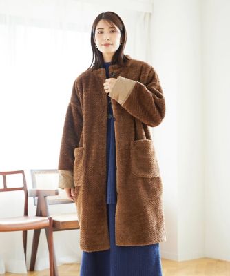 ＜GIANNI LO GIUDICE (Women)＞ボアタフタキルトコート