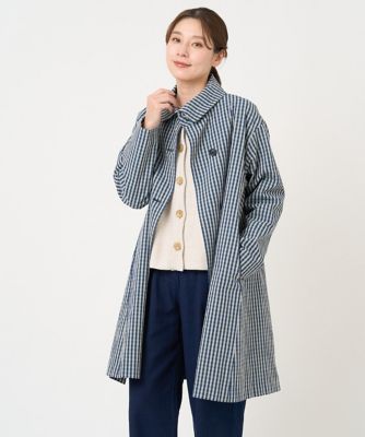 ＜GIANNI LO GIUDICE (Women)＞アルティメイトピマチェック柄コート