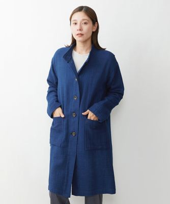 洗える］二重織ガーゼ太ストライプコート | GIANNI LO GIUDICE (Women