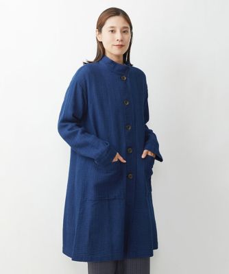 洗える］二重織ガーゼ太ストライプコート | GIANNI LO GIUDICE (Women