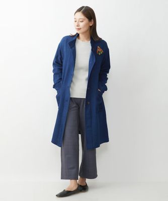 洗える］二重織ガーゼ太ストライプコート | GIANNI LO GIUDICE (Women