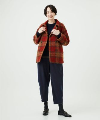 日本製］ループチェックウールコート | GIANNI LO GIUDICE (Women