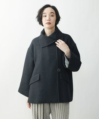 ＜GIANNI LO GIUDICE (Women)＞リバー染めウールショートコート
