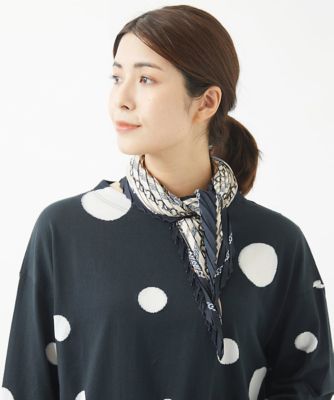 ＜GIANNI LO GIUDICE (Women)＞プリーツハンテンチェーンスカーフ