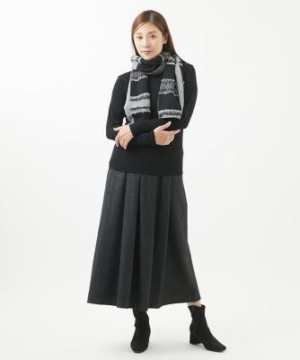 日本製］ウール混チェック柄ストール | GIANNI LO GIUDICE (Women