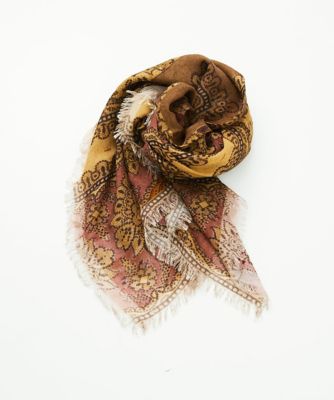 洗える］エスニックスクエアストール | GIANNI LO GIUDICE (Women