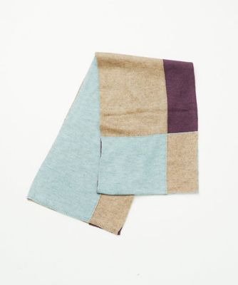 GIANNI LO GIUDICE (Women)/ジャンニロジュディチェ [洗える]カラーブロックストール 45ライトグリーン スカーフ・ショール【三越伊勢丹/公式】