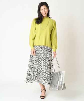 ［日本製］ガラスパーツロングネックレス