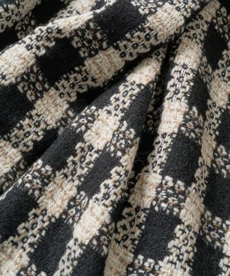 ラメツイードチェックウールストール | GEORGES RECH (Women