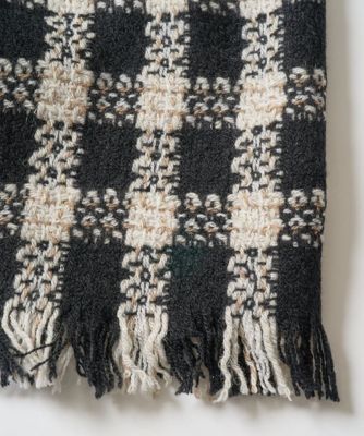 ラメツイードチェックウールストール | GEORGES RECH (Women