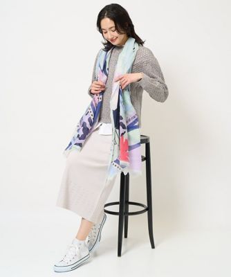 バードボタニカルシルク混ストール | GEORGES RECH (Women)/ジョルジュ