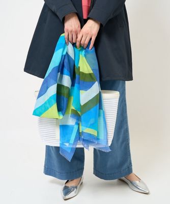 GEORGES RECH　(Women)/ジョルジュ　レッシュ 幾何学柄シルク混ストール