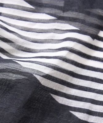 幾何プリント麻混ストール | GEORGES RECH (Women)/ジョルジュ