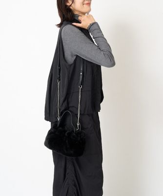 フェイクファーミニショルダーバッグ | GEORGES RECH (Women