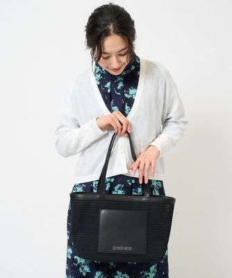 GEORGES RECH　(Women)/ジョルジュ　レッシュ メッシュボーダートートバッグ