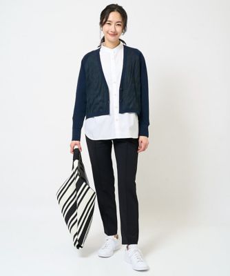 ニットジャガードトライアングルトートバッグ