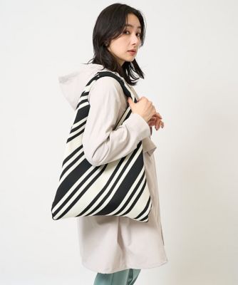 ニットジャガードトライアングルトートバッグ