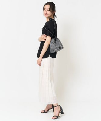 メタリック巾着バッグ