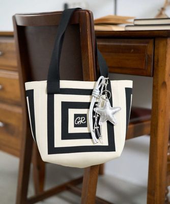 ＜GEORGES RECH　(Women)＞幾何学柄ニットトートバッグ