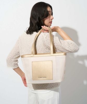 スパンコールボーダー刺繍シアートートバッグ | GEORGES RECH (Women