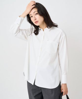 ＜GEORGES RECH　(Women)＞［日本製］ストレッチタイプライターシャツ