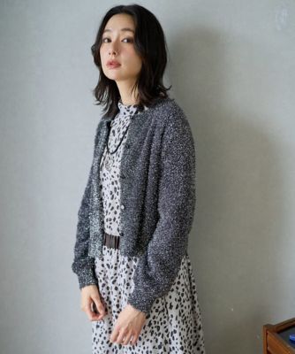 日本製／セットアップ対応］レオパードロールネックブラウス | GEORGES