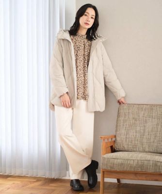 日本製／セットアップ対応］レオパードロールネックブラウス | GEORGES