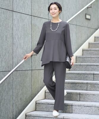 セットアップ対応］アシンメトリーペプラムブラウス | GEORGES RECH