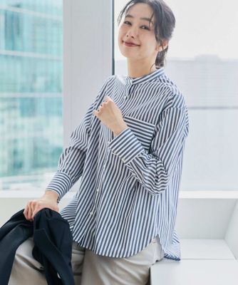 日本製］バンドカラーシャツ | GEORGES RECH (Women)/ジョルジュ