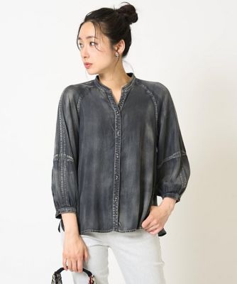 yoihi ランタンスリーブブルゾン ブラック ランタンスリーブポンチプルオーバー