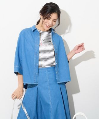 ［セットアップ対応］クールライトドルマンスリーブ６ｏｚデニムシャツ
