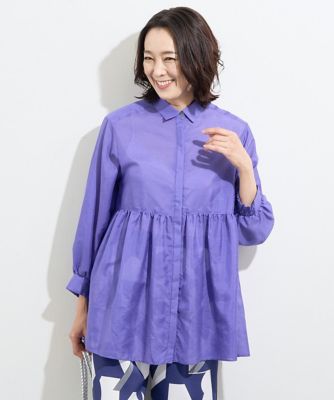 ＜GEORGES RECH　(Women)＞ローンピンタックブラウス