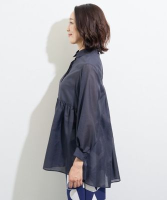 ローンピンタックブラウス