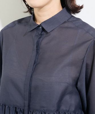 ローンピンタックブラウス
