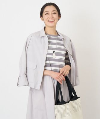 ＜GEORGES RECH　(Women)＞［セットアップ対応］４ＷＡＹタフタシャツブルゾン