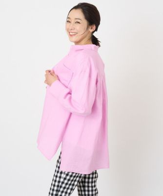 ロゴ入りベーシックリネンシャツ