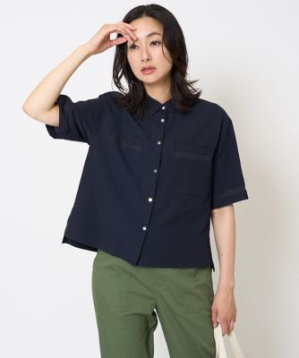 ［接触冷感／吸水速乾］サッカーシャドーギンガムシャツ