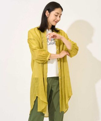 ラミーハシゴレース7分袖チュニックブラウス | GEORGES RECH (Women