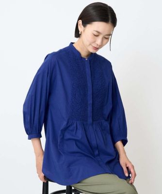 ミナペルホネン　新品　piha ブラウス　ネイビー　ピハ ミナペルホネン 新品 piha ブラウス ネイビー ピハ