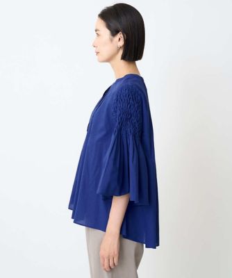 ハンドスモッキング6分袖フレアブラウス | GEORGES RECH (Women