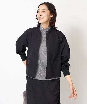 ［接触冷感］パッチポケットタフタシャツブラウス