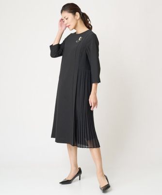 GEORGES RECH　(Women)/ジョルジュ　レッシュ ［セットアップ対応］サイドプリーツアシンメトリーワンピース