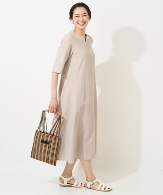 ＜GEORGES RECH　(Women)＞［セットアップ対応］テントラインサッカーワンピース