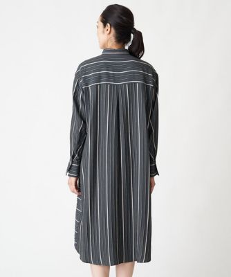 ［日本製］ドビーストライプシャツワンピース