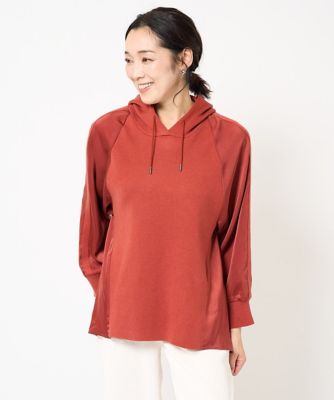 GEORGES RECH　(Women)/ジョルジュ　レッシュ サテン切替バックプリーツニットプルオーバー