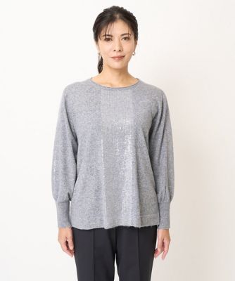 ES RECH / ジョルジュ・レッシュ スパンコール刺繍エンブロイダリーニット スパンコール刺繍エンブロイダリーニット | GEORGES RECH (Women