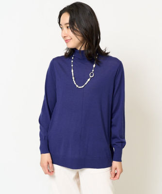 ジョルジュ・レッシュ（ES RECH）/[アンサンブル対応]ハイゲージウールタートルネックAラインニット アンサンブル対応］ハイゲージウールタートルネックAラインニット