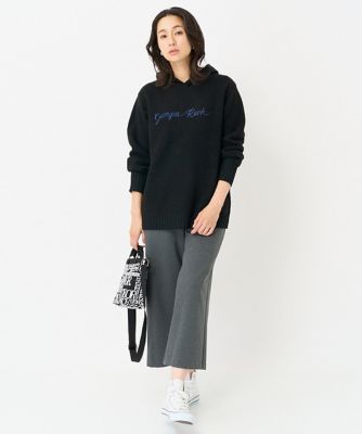 ロゴ刺繍フーディニット | GEORGES RECH (Women)/ジョルジュ レッシュ